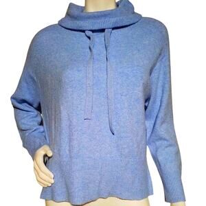 LOFT Cowl Neck Knit Sweater – Blue – Size XS
